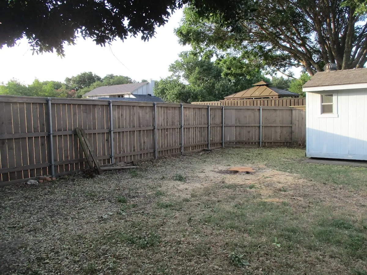 Cleared yard after professional tree removal in Townville